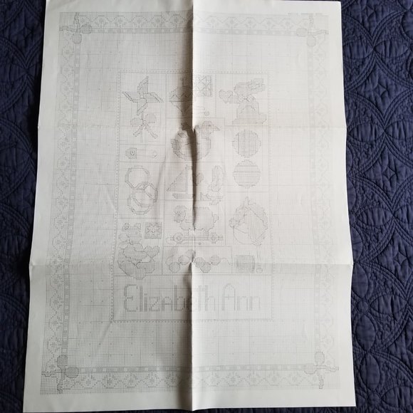 Cross Stitch Baby Dreamland Quilt Craft Kit Size 34”x 43", Made in USA - Picture 4 of 9